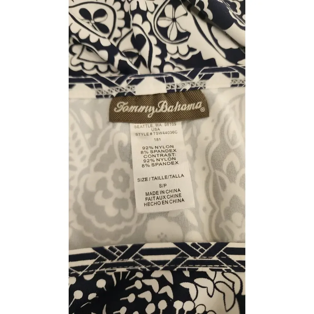 Tommy Bahama Off The Shoulder Swim Dress Coverup Quick Dry Nylon Women Sz Small - Picture 4 of 7
